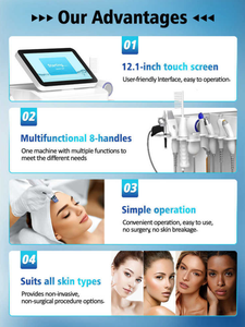 เครื่องพ่นออกซิเจนทำความสะอาดผิวล้ำลึกแบบมืออาชีพ 9 in 1 ABS Jet Peel พร้อมระบบดูดสิวเสี้ยนและขัดผิวด้วยน้ำ - Product Image 4