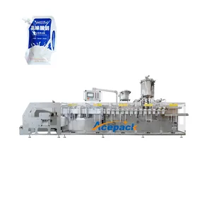 Automatic corner spout doypack packaging machine liquid detergent tomato paste hot filling horizontal packaging machine