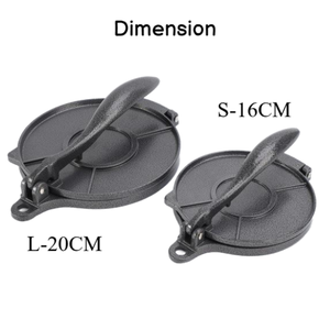 Mesin Tekan Tortilla Manual 8 inci mesin Tekan Tortilla pembuat Pancake pembuat <span class=keywords><strong>Roti</strong></span> aluminium pembuat Tortilla untuk krim dapur buatan rumah - Product Image 4