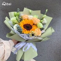 Qibai New Flower Einfarbiges Luxus-Blumen-Geschenk papier Florist-Paket Wasserdichtes Geschenk papier für Party-Valentinstag