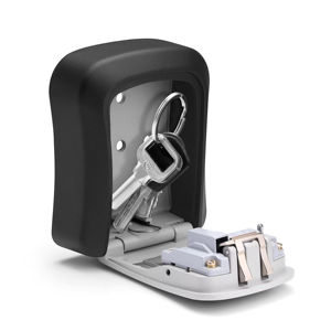 Boîte à clés sécurisée murale en alliage d'aluminium à livraison rapide avec serrure à combinaison/numérique pour usage intérieur/extérieur - Product Image 4