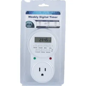 High Quality Popular German Standard 220v Programmable Switch 16a Electronic Timer 50hz Timer Plug Socket