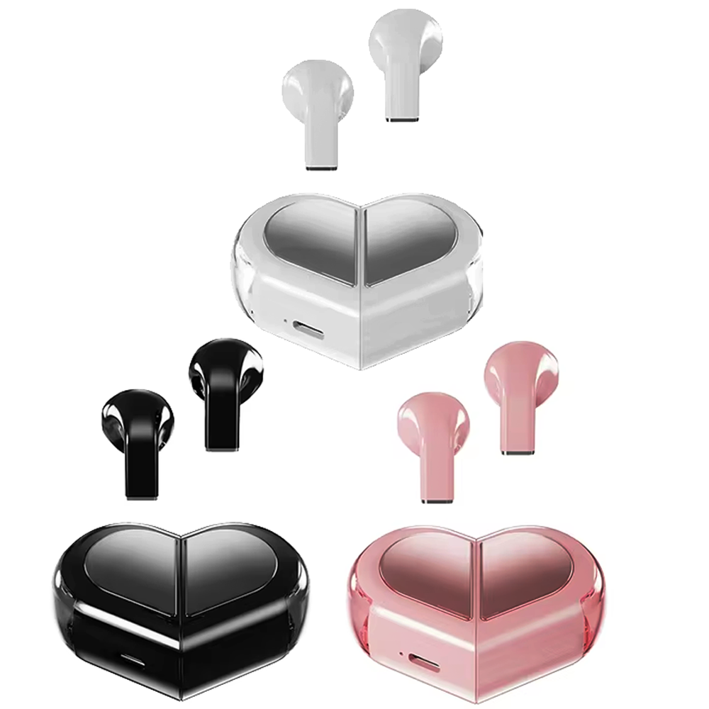 Heart Wireless Earbuds - Cute, Tiny, and Invisibile Heart Wireless Earbuds - Cute, Tiny, and Invisibile