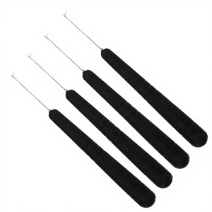 Cheap Price <b>Plastic</b> & Steel Strong Hold Hair <b>Hook</b> Needles Dreadlock Crochet Professional Hair Extension Tool - Product Image 3