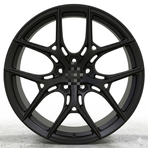 <span class=keywords><strong>Jantes</strong></span> en alliage d'aluminium forgé de 19 pouces, finition mate noire, concaves profondes, dorées sur mesure, pour BMW 320i - Product Image 1