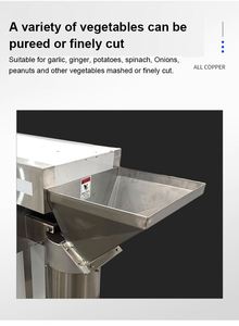 Industrial Fruit <b>Vegetable</b> Processing Machine Potato Cutter Grinder with Slicer <b>Chopper</b> Features <b>for</b> Raw Materials Milk Water - Product Image 6