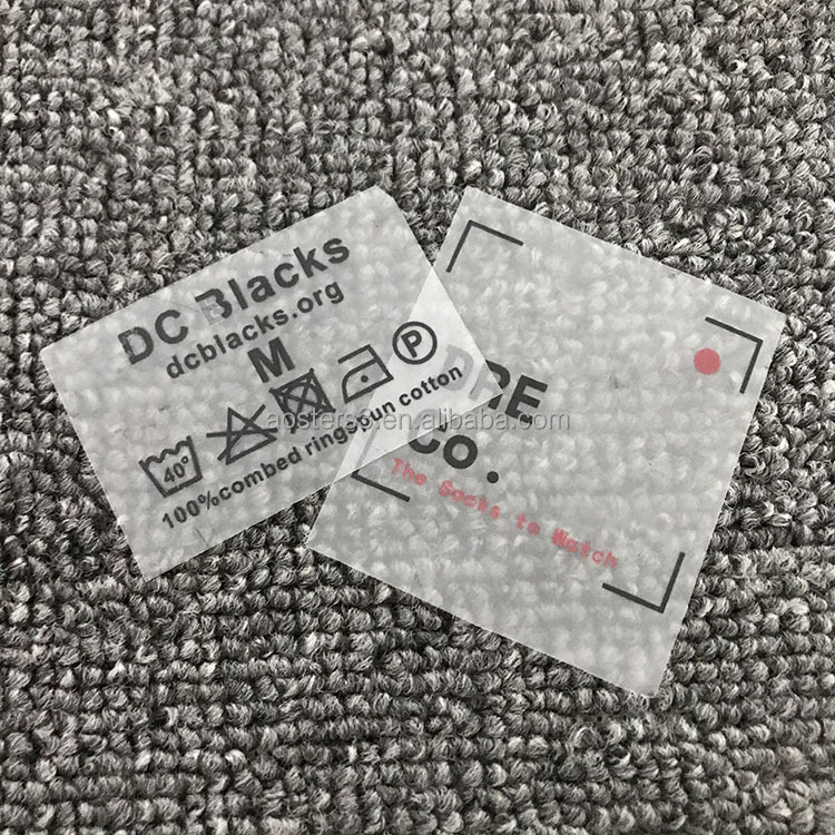 Пользовательские этикетка с указанием теплопроводящих свойств ткани трафаретной печати передачи конструкций печатание передачи тепла