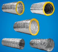 Conduit flexible isolé ISOKING pour systèmes CVC, résistant aux chocs, utilisation en sous-sol, design industriel, installation facile
