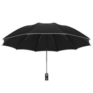 ร่มพับ 3 ตอนแบบกึ่งอัตโนมัติ พร้อมไฟ LED สะท้อนแสง สำหรับธุรกิจ - Product Image 3