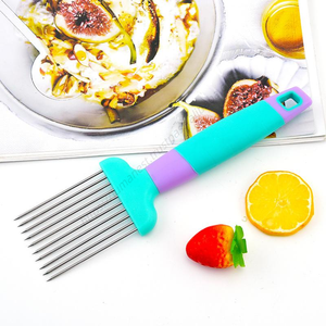 Coupe-légumes manuel multifonction WXL078 en acier inoxydable pour fruits et légumes, outil de cuisine, aiguille à oignon - Product Image 3