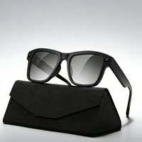 Lunettes intelligentes IA avec caméra 800W pixels, traduction IA, appels, musique, avec station de charge, monture PC, protection UV400
