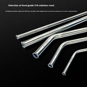 Bouteille d'eau chaude <span class=keywords><strong>en</strong></span> acier inoxydable avec <span class=keywords><strong>paille</strong></span> réutilisable Langue pliable Fonction anti-rayures Tasse <span class=keywords><strong>en</strong></span> acier inoxydable <span class=keywords><strong>Paille</strong></span> et échantillon gratuit - Product Image 3