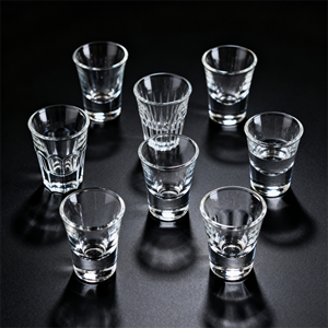 ビールビールワインショットグラス透明カスタムロゴドリンク用重いベース - Product Image 6