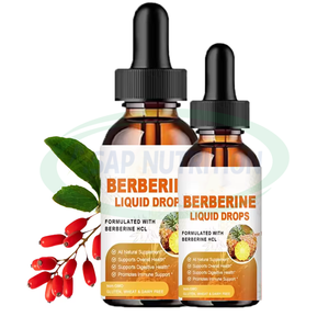 Gouttes de berbérine Hcl de marque privée Suppléments immunitaires Gouttes liquides de berbérine liposomale - Product Image 1