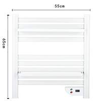 OEM Aluminium Mini Towel Rail Elektrik 200W Radiator Kamar Mandi Pintar dengan Timer 24 Jam & Layar LED Pemanas Ruangan Kompak Langsung dari Pabrik