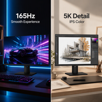 Monitor Gaming 27 Inci 5K UHD IPS Layar 5120x2880 165Hz Refresh Rate Tinggi DP HDMI Produsen OEM ODM