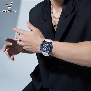 Montres-bracelets pour hommes Mark Fairwhale FW-6530, bracelet en silicone, étanches, mode, mouvement mécanique automatique pour hommes - Product Image 2