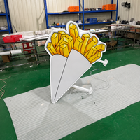 Enseigne lumineuse LED double face à lame, étanche IP65, pour extérieur, logo personnalisé pour l'image de marque de restaurant