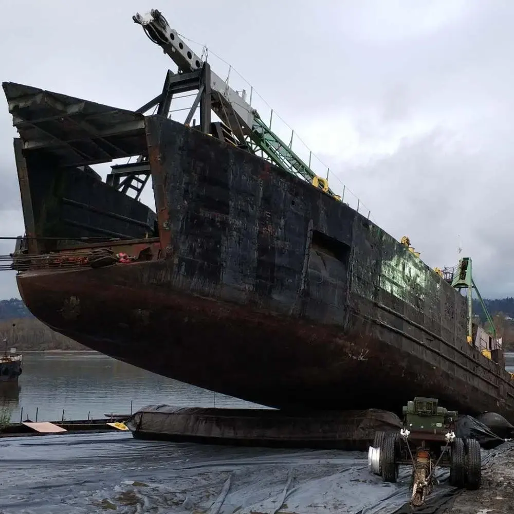 Kargo Penyelamatan Tenggelam Perahu Marine Rubber Airbag untuk Kapal Meluncurkan Laut Perlengkapan