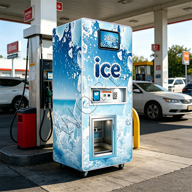 YISO  Outdoor Ice Vending Machine | Auto Bag Dispenser, Manual Bag Hang, Fast Ice Pickup