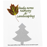 Tarjeta postal de papel semillado con forma de árbol y logotipo personalizado, 4x5, plantable, biodegradable, ecológica, para envíos, regalo, venta al por mayor