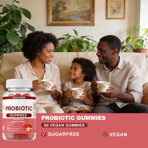 <span class=keywords><strong>5</strong></span> Miliar CFU Probiotik Gummies Rasa Stroberi 60 Vegan Bebas Gula Dukungan Kesehatan Tulang & Imunitas Dewasa 2 Per Porsi |   OEM/ODM - Product Image 3