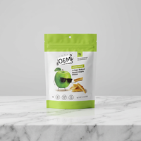 Op maat gemaakte plastic zakken, Mylar zakken, voedselveilige zakken met gemakkelijke ritssluiting, vochtbestendig, staande zakken voor noten en gedroogd fruit