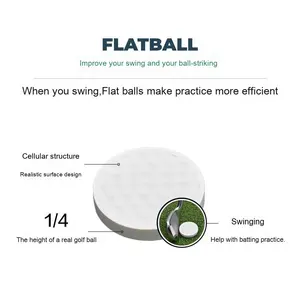 Pelotas <span class=keywords><strong>de</strong></span> práctica planas <span class=keywords><strong>de</strong></span> Golf, entrenador <span class=keywords><strong>de</strong></span> columpio para interiores o exteriores, pelotas <span class=keywords><strong>de</strong></span> entrenamiento <span class=keywords><strong>de</strong></span> Golf antirebanadas <span class=keywords><strong>de</strong></span> plástico para mejorar la precisión <span class=keywords><strong>de</strong></span> golpe - Product Image 2
