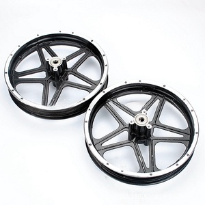 Ruedas de aleación de aluminio de 2.50-10 con clasificación de estrellas para motocicletas todoterreno mini, nuevos motores delanteros y traseros para motos de cross de 2 tiempos - Product Image 1