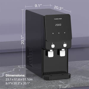 Depuratore d'Acqua da Tavolo YUNDA, Macchina Purificatrice d'Acqua Domestica Automatica RO con Dispenser d'Acqua Calda e Fredda - Product Image 2