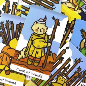Factory Direct Custom Cross-Border <span class=keywords><strong>Tarot</strong></span> für Meow Oracle PVC-Karten Gedruckte Holz spielkarten mit benutzer definiertem Logo - Product Image 3