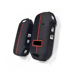 Silicone voiture porte-clés étui support télécommande Protection couverture pour <span class=keywords><strong>2022</strong></span> 2023 pour Sonet Soul Telluride Sorento pour KIA - Product Image 5