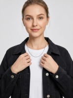 Veste en jean courte noire pour femme, style utilitaire, écologique, avec poches cargo, doublure en soie, streetwear personnalisé, vente en gros