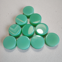 Jauge de piercing unisexe classique en opalite vert menthe, double évasée, type selle, 3-25mm, bijou corporel, cadeau pour fête