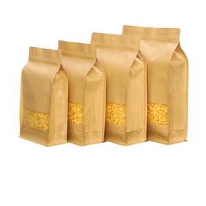 Bolsas de embalaje reutilizables de grado alimenticio PET/BOPP, tipo pouch, para frutos secos, polvo, chocolate, azúcar, dulces y alimentos, con ventana. - Product Image 4