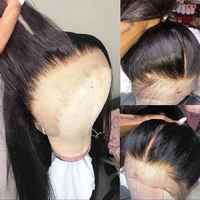 Perruque en cheveux humains vierges brésiliens non traités, longue, avec dentelle HD complète, sans colle, vente en gros