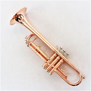 lacquered rose gold/black trumpet high end brass body trumpet