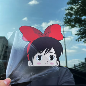 Resistente UV olografico divertente trasferimento auto adesivi adesivi personalizzati in vinile Anime che spuntano corpo auto adesivi per finestra Peeker adesivi - Product Image 5