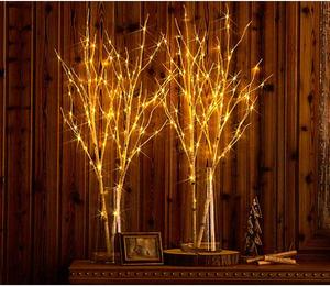 Lighted Artificial Golden <strong>Twig</strong> Tree Branch <strong>With</strong> Fairy <strong>Lights</strong> 100 LED Battery Operated Tree Lamp <strong>With</strong> Timer Holiday Lighting - Product Image 6