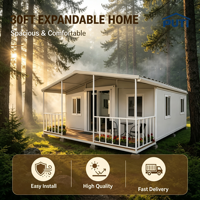 Unité préfabriquée modulaire mobile personnalisable de 30 ou 40 pieds à installation instantanée, conteneur extensible pour service de parc
