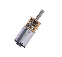 Motor gir Worm N20 DC, sikat mikro permanen Motor gir 3V/6V/12V dengan pengontrol kecepatan