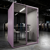 Espace de travail acoustique privé pour 1 à 2 personnes, cabine téléphonique préfabriquée, cabine de bureau, pod de conférence, réduction du bruit, pod d'étude