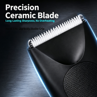 Nouvel Épilateur Électrique Multifonctionnel pour Hommes à Lame Céramique, pour Poils Pubiens, Axillaires et Corps Entier, Tondeuse de Barbier Transfrontalière