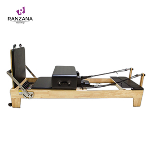 Máquina de Pilates <span class=keywords><strong>Reformer</strong></span> de Madera de Roble Norteamericano, Cama de Madera de Lujo con Base de Madera - Product Image 1
