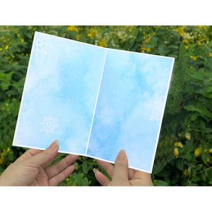 <span class=keywords><strong>Tarjetas</strong></span> de felicitación creativas bordadas a mano, precio barato, tarjeta de papel de Navidad pequeña ahuecada, tarjeta de Navidad y sobre a granel - Product Image 5