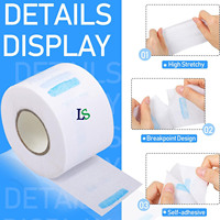 Bandas elásticas desechables de papel para cuello de peluquería, para corte de pelo, estilismo y salón de belleza