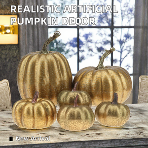 Calabaza Artificial Realista de Plástico Gresorth para Decoración de Centro de Mesa de Halloween en la Sala de Estar - Duradera, Hecha a Mano, NUEVA LLEGADA - Product Image 2