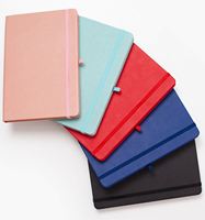 Carnet en cuir vegan mignon pour l'école, vente en gros, format A4, couverture souple, journal personnalisé en cuir, reliure collée en PU kraft avec couverture souple