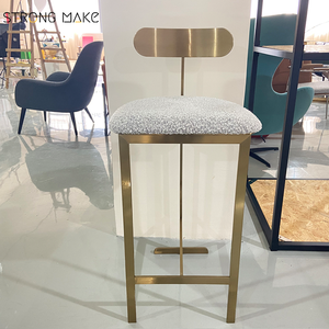 Sillas modernas <span class=keywords><strong>de</strong></span> lujo <span class=keywords><strong>de</strong></span> acero inoxidable <span class=keywords><strong>para</strong></span> cocina, muebles <span class=keywords><strong>de</strong></span> comedor, taburetes <span class=keywords><strong>de</strong></span> Bar <span class=keywords><strong>de</strong></span> Metal dorado <span class=keywords><strong>de</strong></span> altura <span class=keywords><strong>de</strong></span> mostrador <span class=keywords><strong>para</strong></span> Cocina - Product Image 3