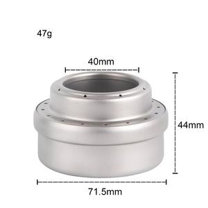 Mini Ultralight <span class=keywords><strong>Portable</strong></span> <span class=keywords><strong>Outdoor</strong></span> Camping High Quality Titanium Alcohol Stove BurnersとCross Stand Stove Rack Support - Product Image 3